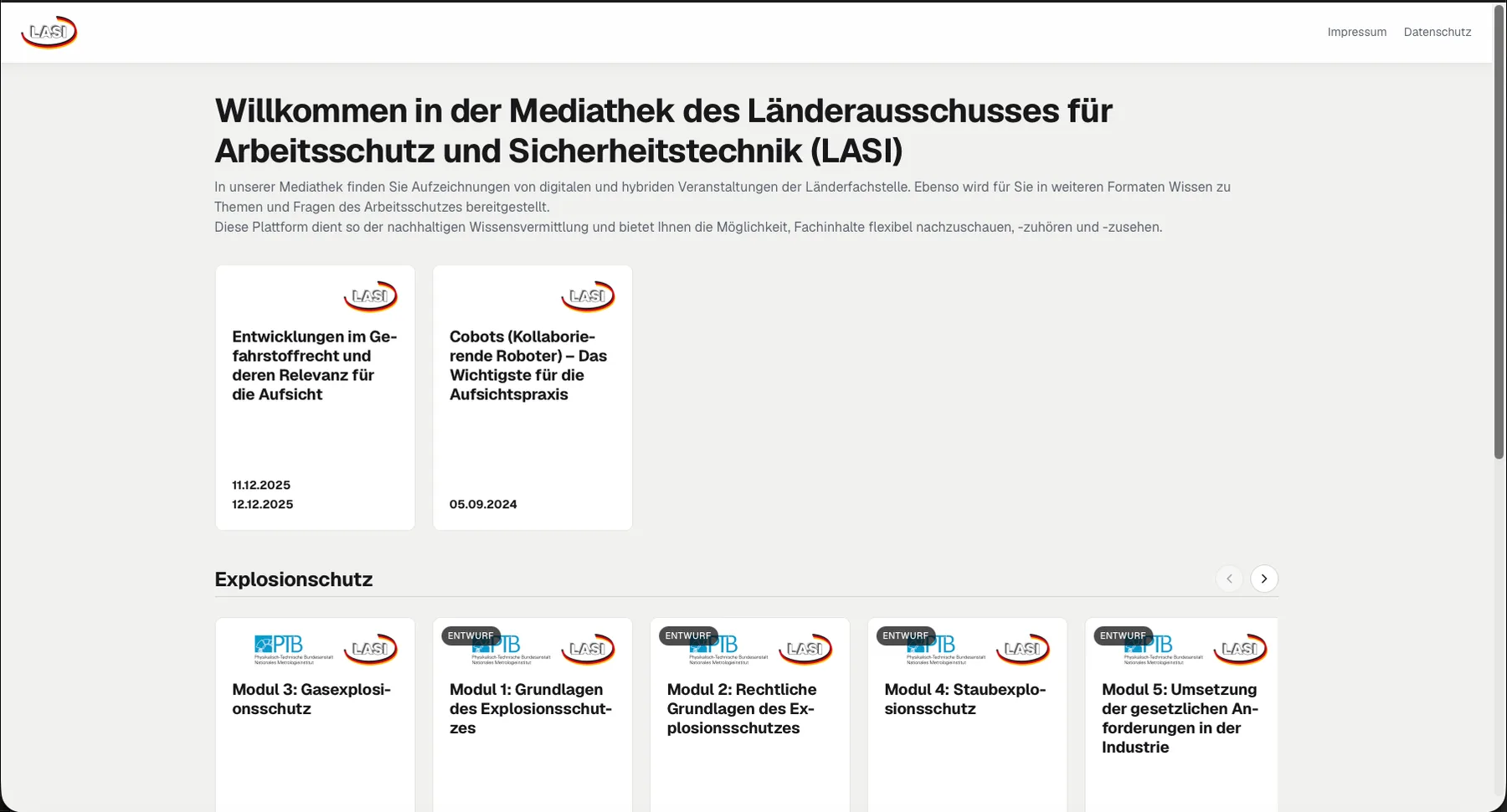 Custom media library for LASI and LfGA NRW